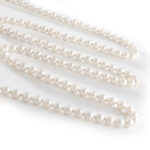 Sautoir culture cream pearl long necklace