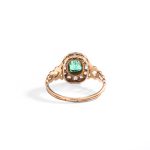 20a284_3-Antique-emerald-gold-engagement-bridal-cluster-ring