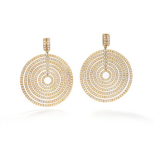 diamonds jewels 18k yellow gold earrings