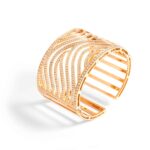 Bangle in 18kt pink gold set with 432 diamonds 6.27 cts