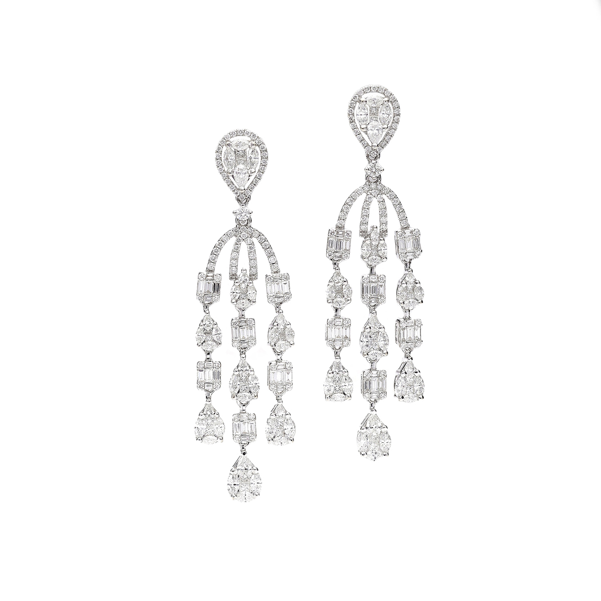 diamonds-18k-white-gold-baguette-princess-marquise-pendant-earrings