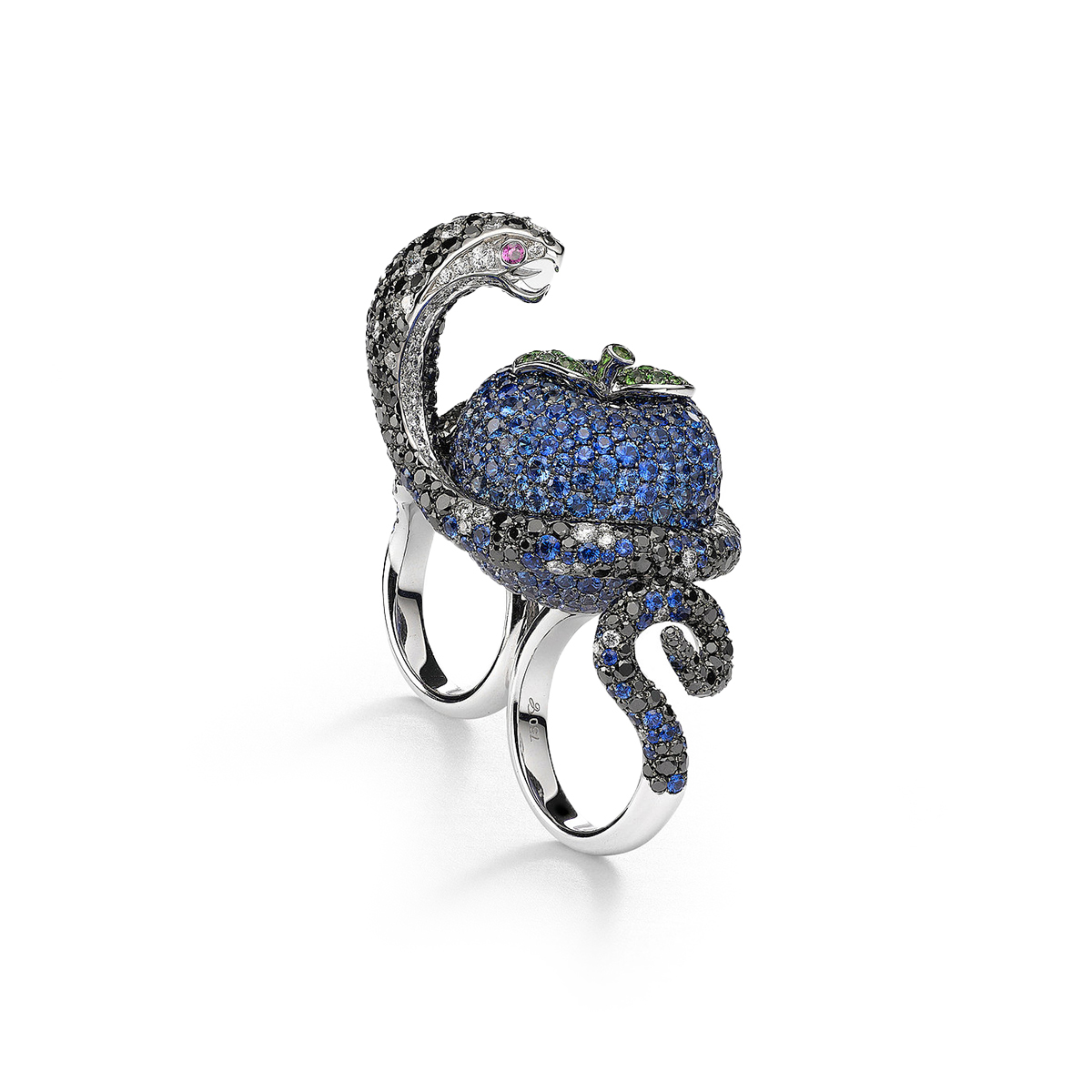Luxury by Rene Hernandez Apple Green Jade Ring 040149 - Sami Fine Jewelry