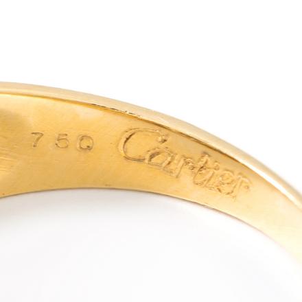 Cartier attributed to . 18K yellow gold 750 ring Iskenderian