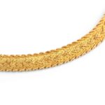 French Vintage Yellow Gold 18K Necklace. Circa 1960. French marks.
